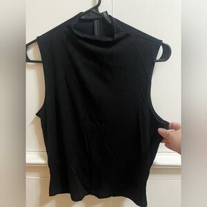 Foxblood Mock Neck Top
